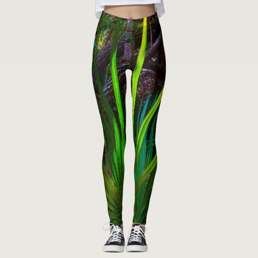 Leggings La lumière arrive à la forêt. (Devant)