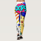 Leggings la meilleure bande dessinée graphique pop art (Dos)