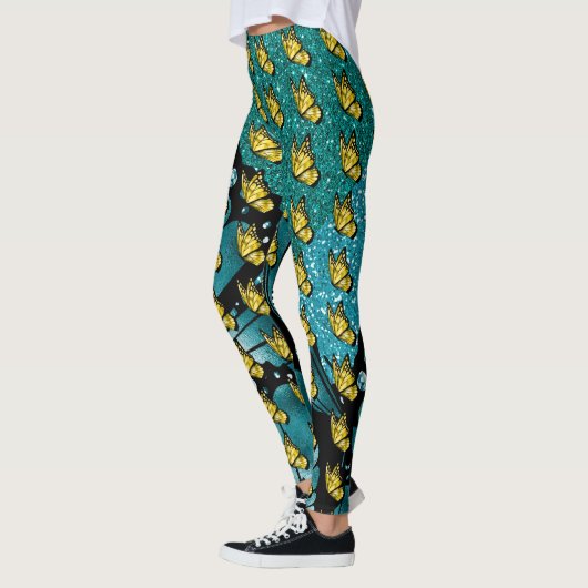 Leggings La mode pop papillon sociale (Gauche)