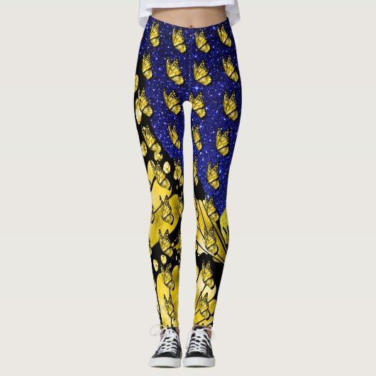 Leggings La mode pop papillon sociale (Devant)