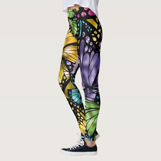 Leggings La mode pop papillon sociale (Gauche)