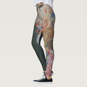 Leggings La Mort et la Vie de Gustav Klimt Art Nouveau vint