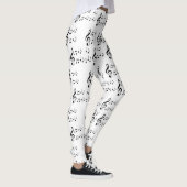 Leggings La "musique note" des guêtres (Droite)