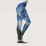 Leggings La nuit étoilée, 1889 par Vincent van Gogh<br><div class="desc">La nuit étoilée,  1889 par Vincent van Gogh. Il représente la vue depuis la fenêtre est de sa chambre d'asile à Saint-Rémy-de-Provence,  juste avant le lever du soleil,  avec l'ajout d'un village imaginaire.</div>