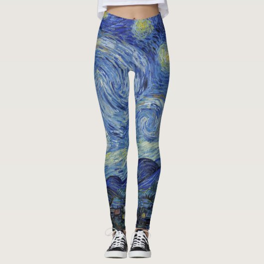 Leggings La nuit étoilée de Van Gogh (Devant)