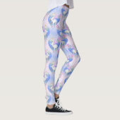 Leggings La nuit magique princesse licorne coeurs (Droite)