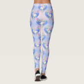 Leggings La nuit magique princesse licorne coeurs (Dos)