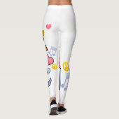 Leggings La paix aime la musique. (Dos)