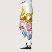 Leggings La paix aime la musique. (Gauche)