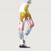Leggings La paix aime la musique. (Droite)