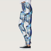 Leggings La Pose de « Caelith » – Un Portrait Abstrait (Gauche)