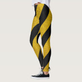Leggings La précaution noire jaune du trafic barre des (Gauche)