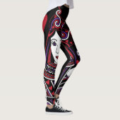 Leggings La reine celtique de la partie I de coeurs (Droite)