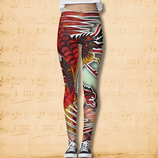 Leggings La résurgence de Phoenix : Lever de la flamme de l