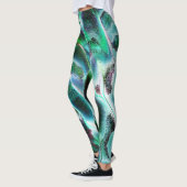 Leggings La rugosité gravée des rivières virtuelles et de l (Gauche)