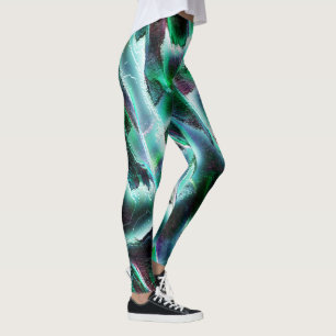 Leggings La rugosité gravée des rivières virtuelles et de l
