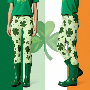 Leggings La Saint-Patrick Lucky Legs en mouvement