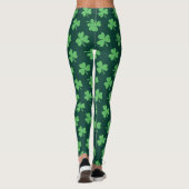 Leggings La Saint Patrick, Motif Shamrock verte (Dos)