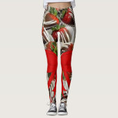 Leggings La Saint-Valentin, les jambes longues (Devant)