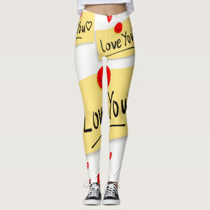 Leggings La Saint-Valentin, les jambes longues