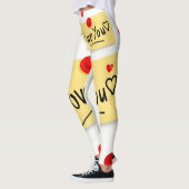 Leggings La Saint-Valentin, les jambes longues (Gauche)