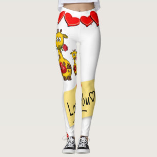 Leggings La Saint-Valentin, les jambes longues