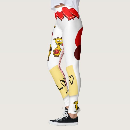 Leggings La Saint-Valentin, les jambes longues (Gauche)