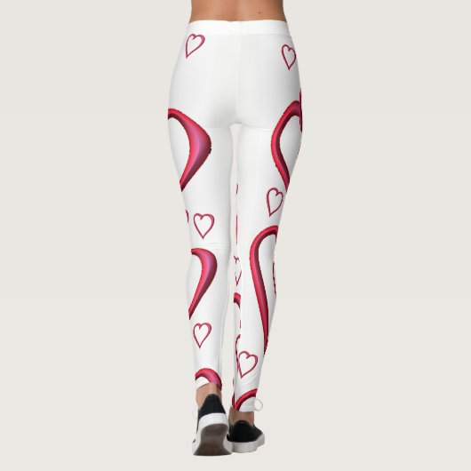 Leggings La Saint-Valentin, les jambes longues (Dos)