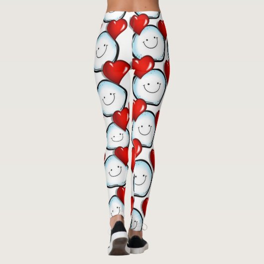 Leggings La Saint-Valentin, les jambes longues (Dos)