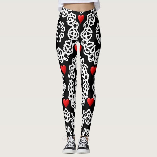 Leggings La Saint-Valentin Longtemps (Devant)