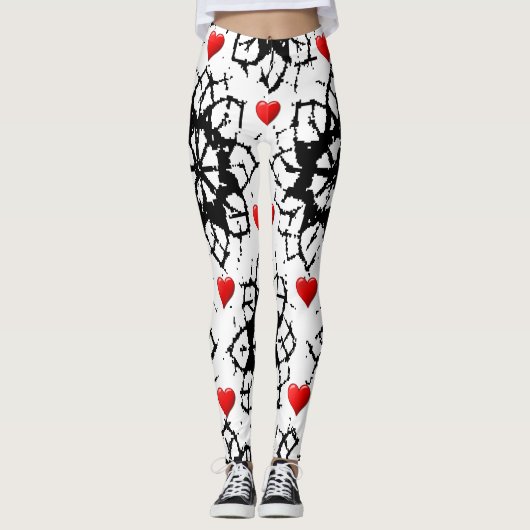 Leggings La Saint-Valentin Longtemps (Devant)