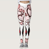 Leggings La Saint-Valentin Longtemps (Devant)
