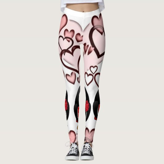 Leggings La Saint-Valentin Longtemps (Devant)
