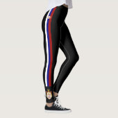 Leggings La Serbie barre le drapeau (Droite)