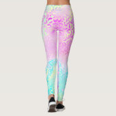 Leggings La série Léopard Iridescent Design 10 (Dos)