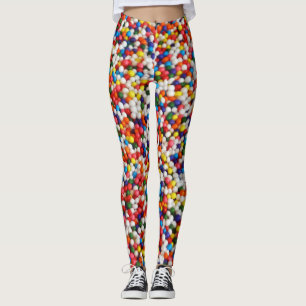 Leggings La sucrerie colorée arrosent des boules