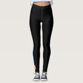 Leggings La Suède barre le drapeau (Devant)