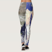 Leggings La TERRE de PLANÈTE des guêtres de l'ESPACE (Asie) (Dos)