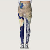 Leggings La TERRE de PLANÈTE des guêtres de l'ESPACE (Asie) (Devant)