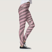Leggings La texture de la Parties scintillant rose fait des (Droite)