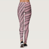Leggings La texture de la Parties scintillant rose fait des (Dos)