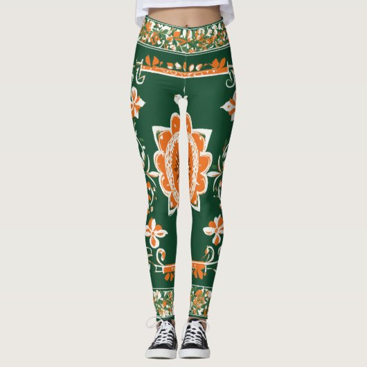 Leggings La tradition rencontre le moderne : logo ukrainien (Devant)