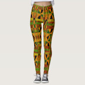 Leggings La Tribale Africaine Kente (Devant)