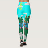 Leggings La vie à la plage (Dos)