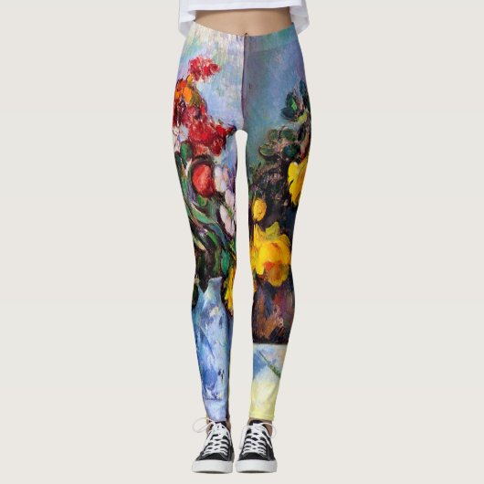 Leggings La vie morte avec des fleurs dans un Vase, Paul Ce (Devant)