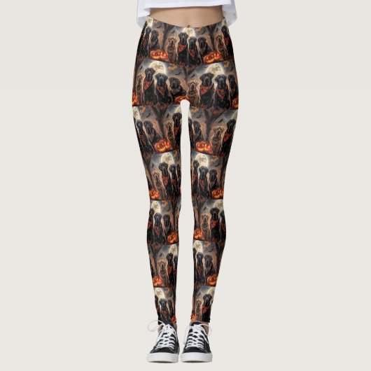 Leggings Labrador Halloween Épouvantable (Devant)
