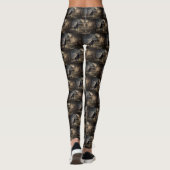 Leggings Labrador noir Halloween Épouvantable (Dos)