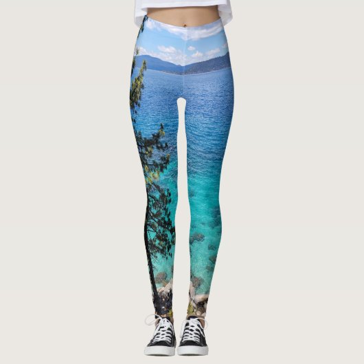 Leggings Lac Tahoe Blue Green Waters (Devant)