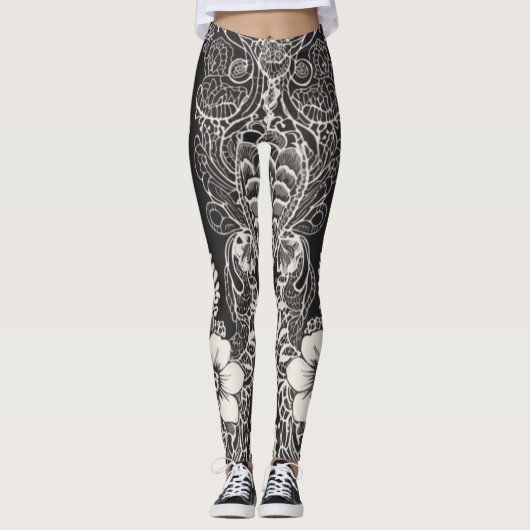 Leggings Lace Floral Harmony (Devant)