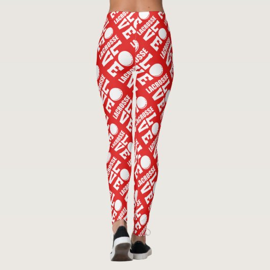 Leggings Lacrosse Love Print (Dos)